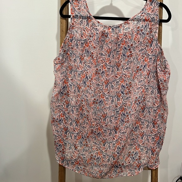 Daisy Fuentes Floral Translucent Tank Top - Picture 4 of 5